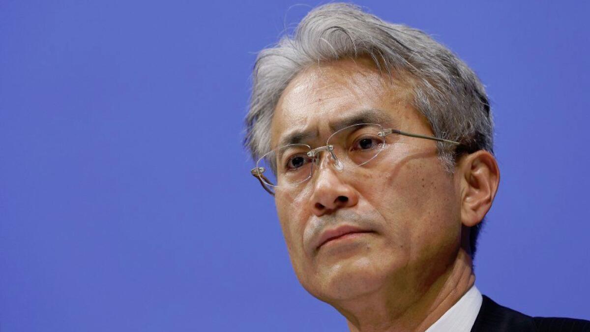 Sony Corp. CEO Kazuo Hirai to step down in April. Kenichiro 